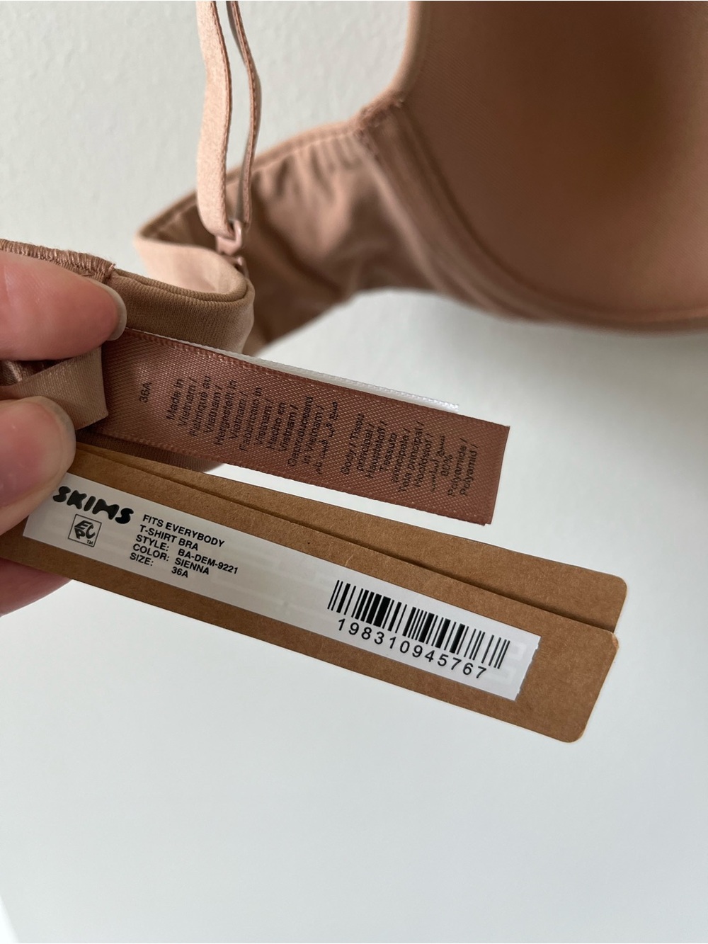 SKIMS Fits Everybody T-Shirt Bra 36A NWT Sienna Color - Picture 6 of 9